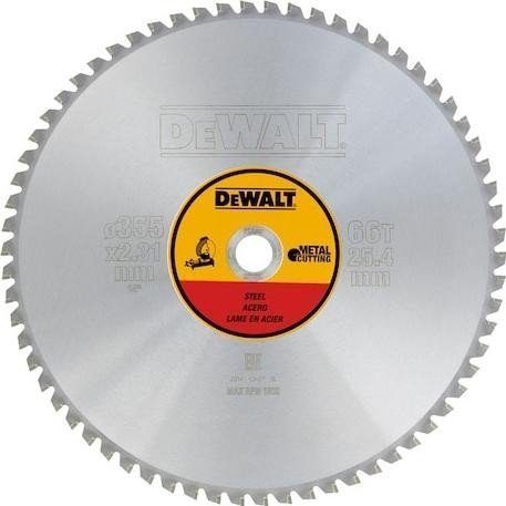 DeWALT DT1926 tarcza do stali 355x25, 4mm, 66t