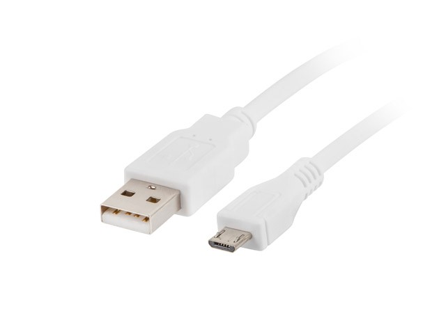 Lanberg kabel micro USB - USB-A 2.0 1.8m biały
