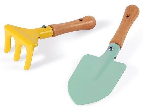 Zestaw Janod Mały ogrodnik Zestaw narzędzi ogrodowych łopatka i grabki