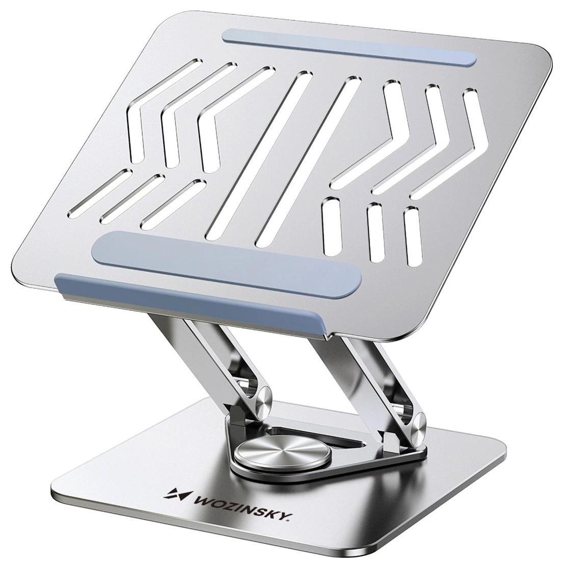Wozinsky podstawka pod laptopa 360° srebrna + podstawka na telefon