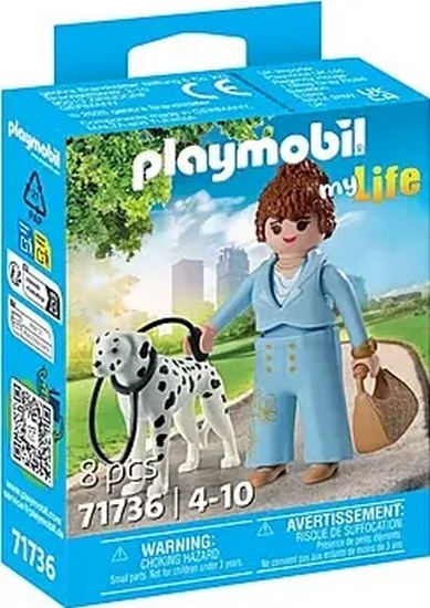 Klocki konstrukcyjne Playmobil My Life 71736 Kobieta z dalmatyńczykiem