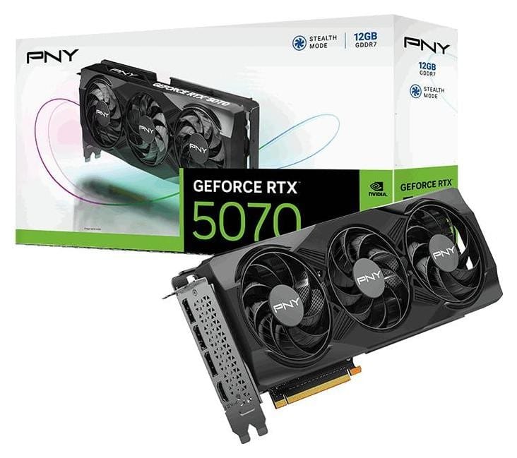 PNY GeForce RTX 5070 Triple Fan 12GB DLSS 4