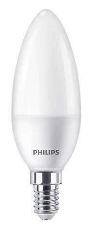 Philips Żarówka LED 60W B38 E14 CIEPŁA BIAŁA MATOWANA NIEŚCIEMNIALNA