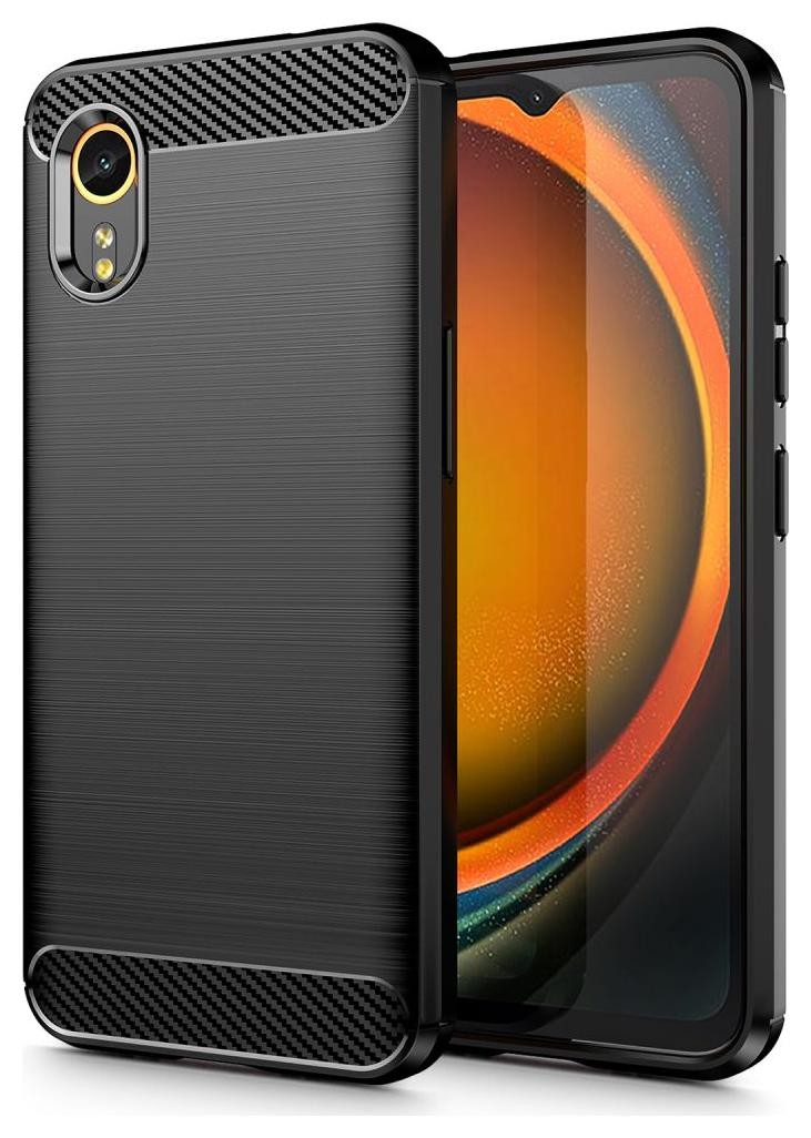 Etui typu plecki Tech-Protect Tpucarbon Galaxy Xcover 7 Black