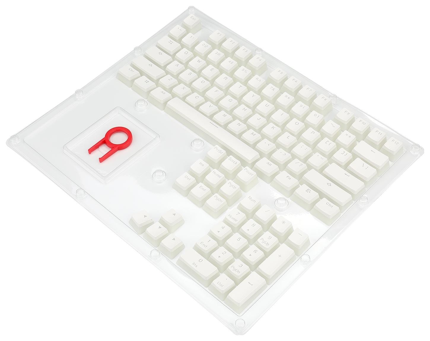 Redragon Zestaw Keycapów A130 PBT Doubleshot White