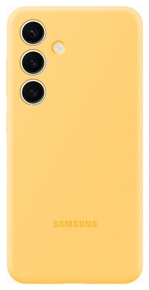 Etui typu plecki Samsung Silicone Case do S24 yellow