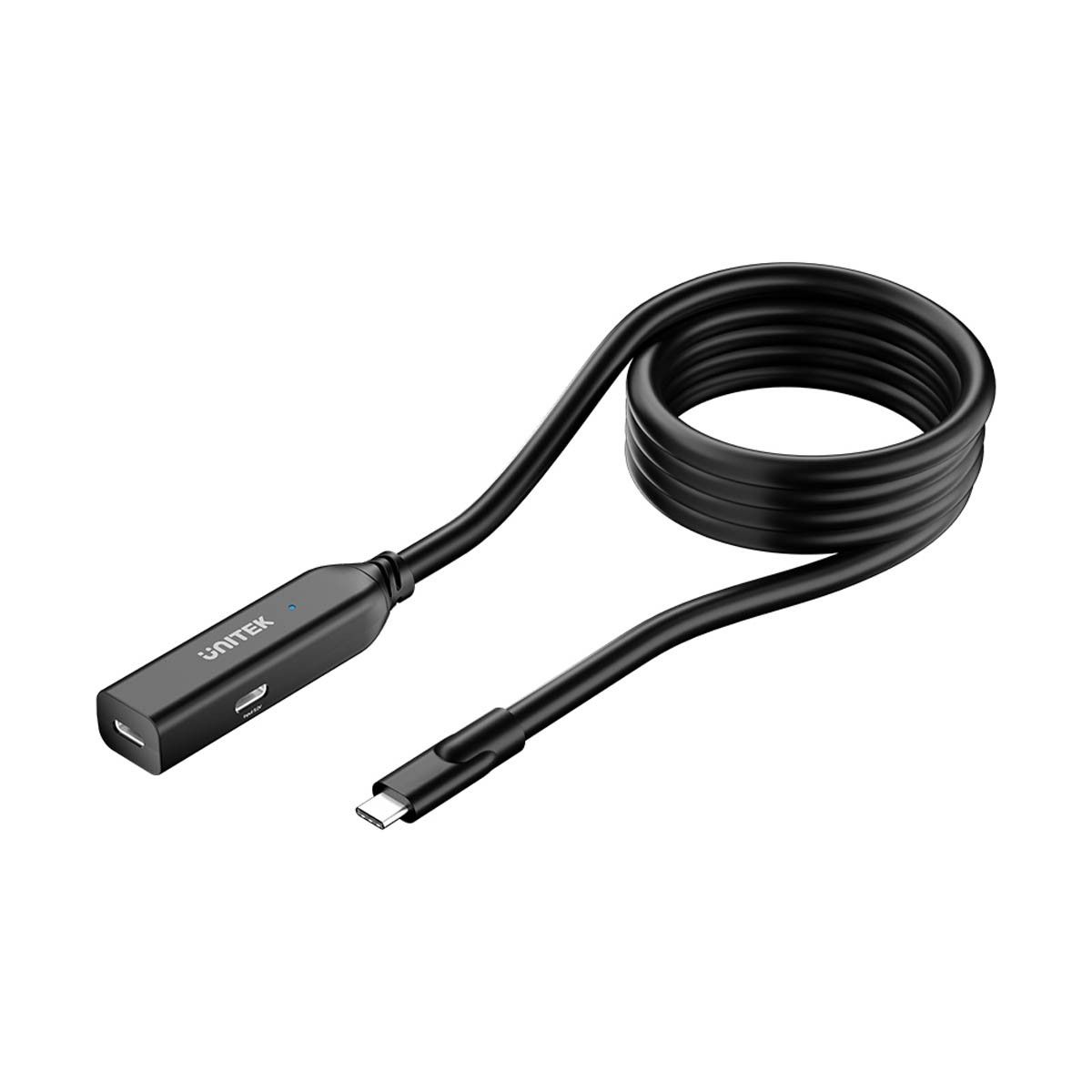 Unitek Kabel przedłużający USB-C 10 Gbps 5m, czarny