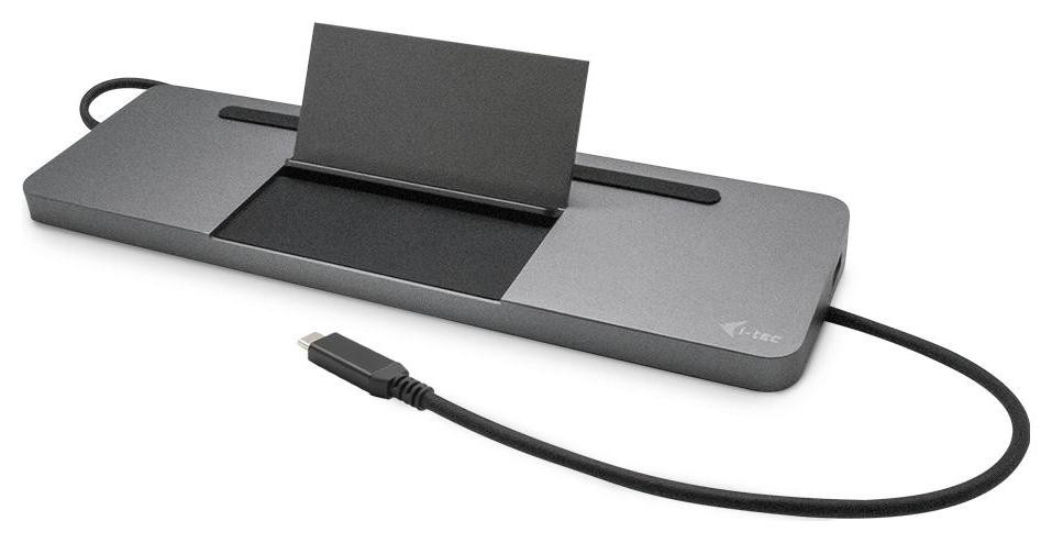 i-tec USB-C Metal Ergonomic 4K 3x Display Docking Station DP HDMI VGA LAN Audio Power Delivery 85 W + i-tec Universal Charger 100 W