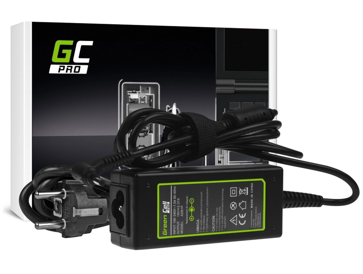 Zamiennik Green Cell Asus 45W / 19V 2.37A / 3.0-1.0mm