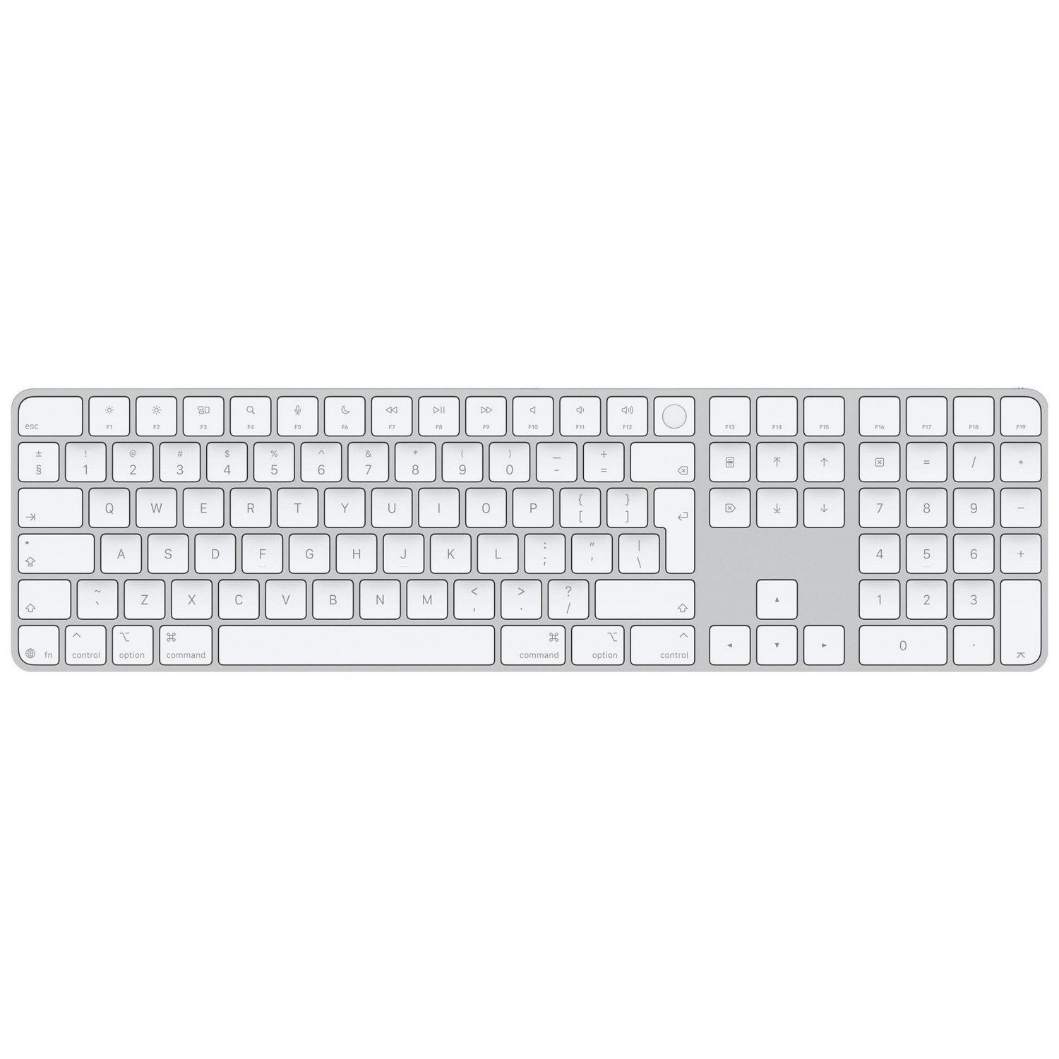 Apple Magic Keyboard Touch ID pole numeryczne US Int. biały