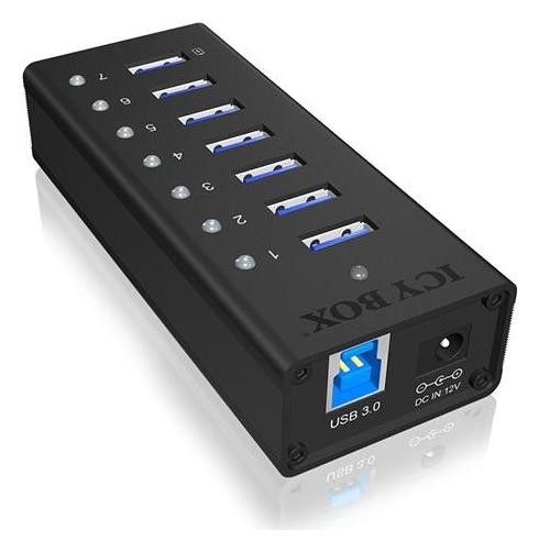 Icy box IB-AC618 7-portowy