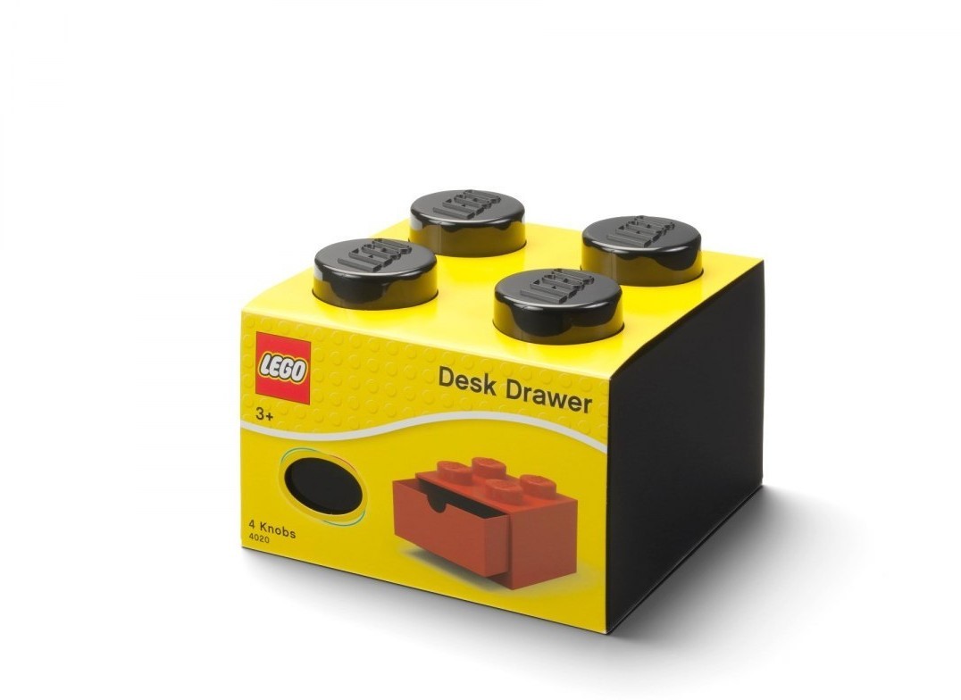 Szuflada na klocki Lego Brick 4 Desk Drawer czarny