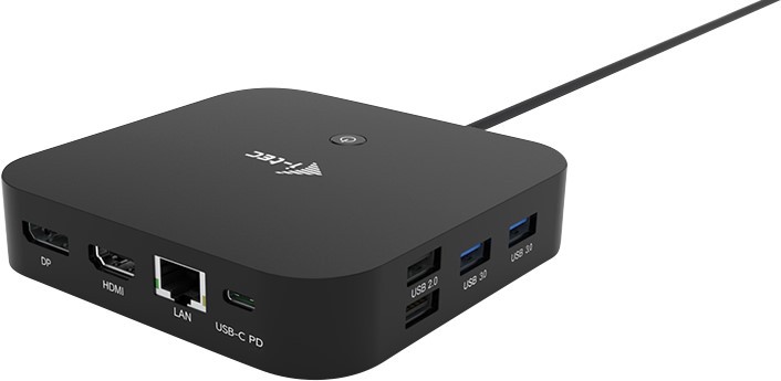 i-tec USB-C Dual Display Docking Station HDMI DP LAN AUDIO Power Delivery 100 W - Stacja dokująca