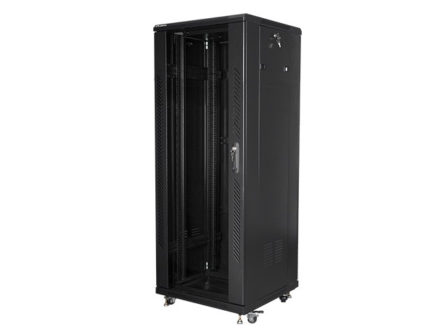 Stojąca Lanberg szafa rack stojąca 19'' 32U 600x600 czarna
