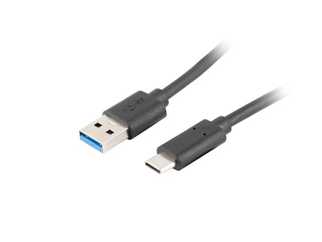 Lanberg kabel USB-C - USB-A M/M 3.1 1.8m czarny