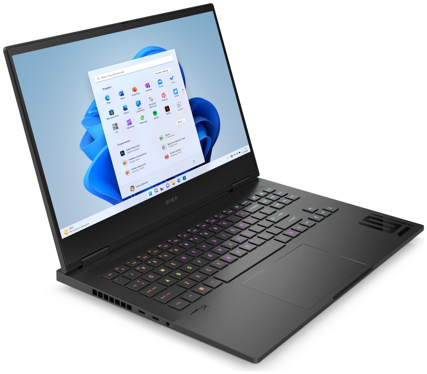 HP Omen 16-wf1087nw - Core i7-14700HX | 16,1''-QHD-240Hz | 32GB | 1TB | Win11Home | RTX4060 | Shadow black