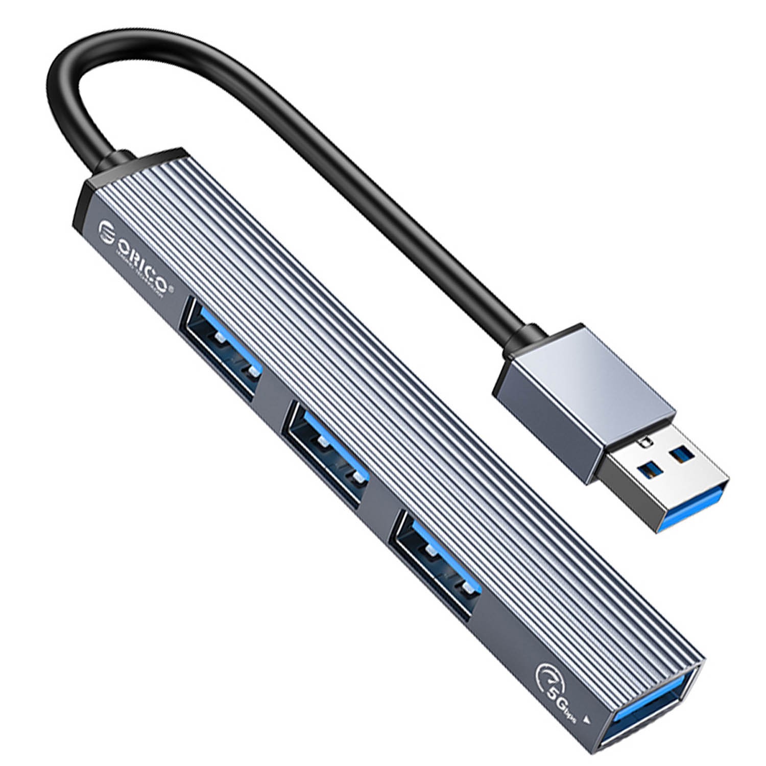 Orico Hub USB 5Gbps 1*USB-A 3.1, 3*USB-A 2.0, alum