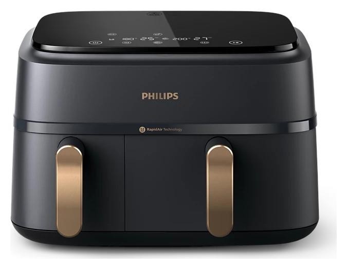 Beztłuszczowa Philips Ovi Dual 3000 NA352/00 czarny/złoty