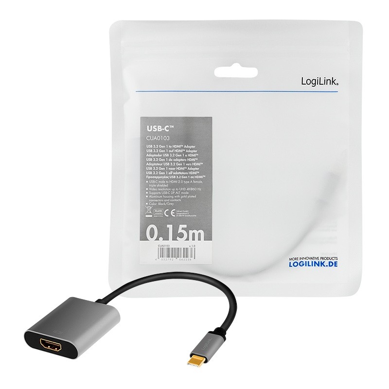 LogiLink USB 3.2 USB-C - HDMI
