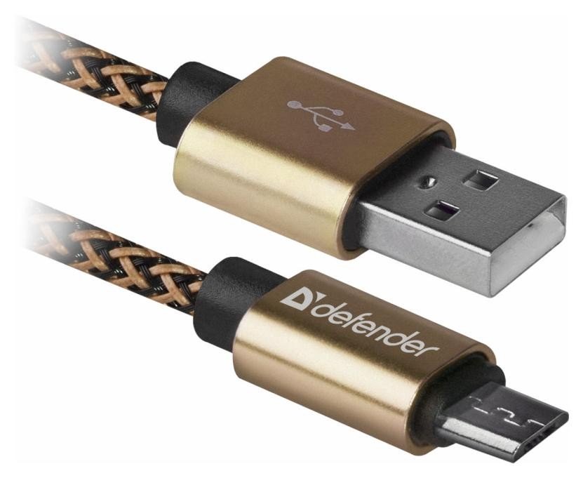 Defender USB AM-MICRO BM 1.0m 2.1A Złoty