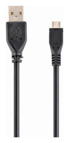 Kabel micro USB 2.0 czarny 0.1m