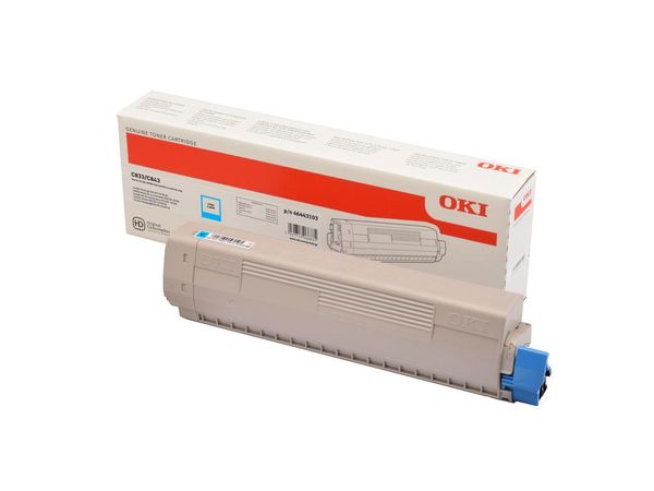 Toner OKI C833/843 10K CYAN 46443103