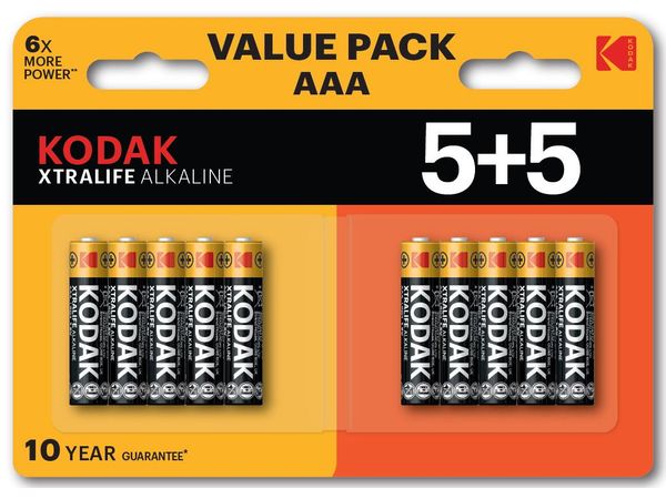 KODAK Bateria Alkaliczna Xtralife LR06x5+5 AAA