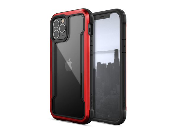 X-DORIA Etui Raptic Shield aluminiowe do iPhone 12 / iPhone 12 Pro (Drop test 3m) (Red)
