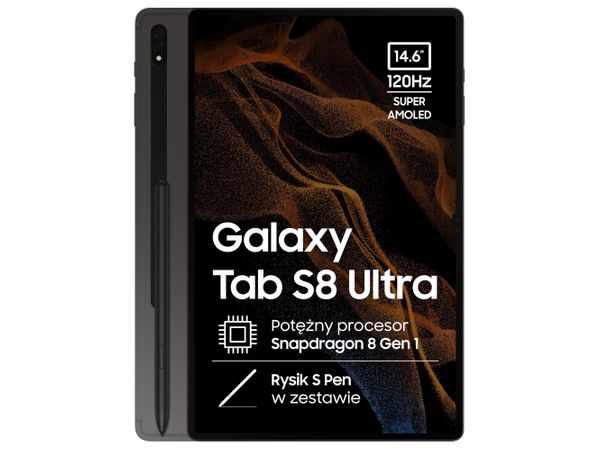 SAMSUNG Galaxy Tab S8 Ultra (14,6", 16+512GB, S pen, WiFi) SM-X900NZAFEUE Graphite