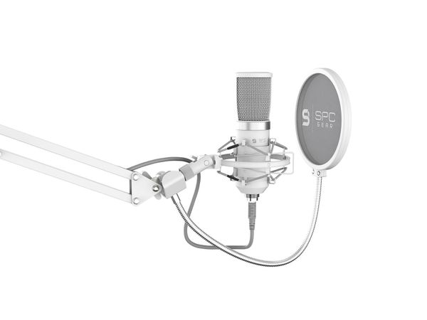 SPC GEAR streamingowy SM950 Onyx White USB SPG106