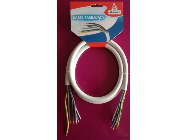 Kabel zasilajacy 5x2,5 dl. 1,5m