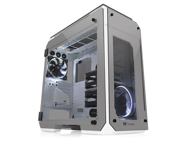 THERMALTAKE View 71 Riing Tempered Glass E-ATX Full Tower - edycja Snow CA-1I7-00F6WN-00