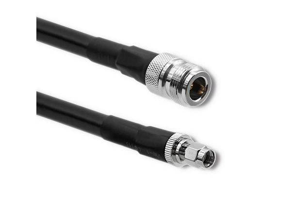 QOLTEC Kabel koncentryczny LMR400 | N żeński | RP-SMA męski 5m 57028