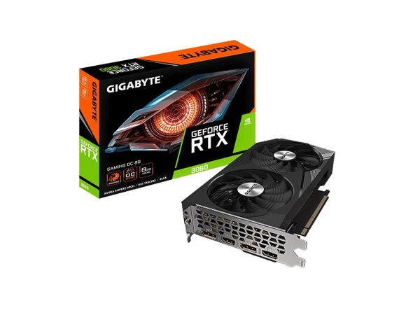 GIGABYTE GeForce RTX 3060 Gaming OC 8GB GDDR6 128bit 2DP/2HDMI GV-N3060GAMING OC-8GD 2.0