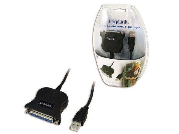 LogiLink Adapter USB do DSUB-25pin, 1,5m UA0054A