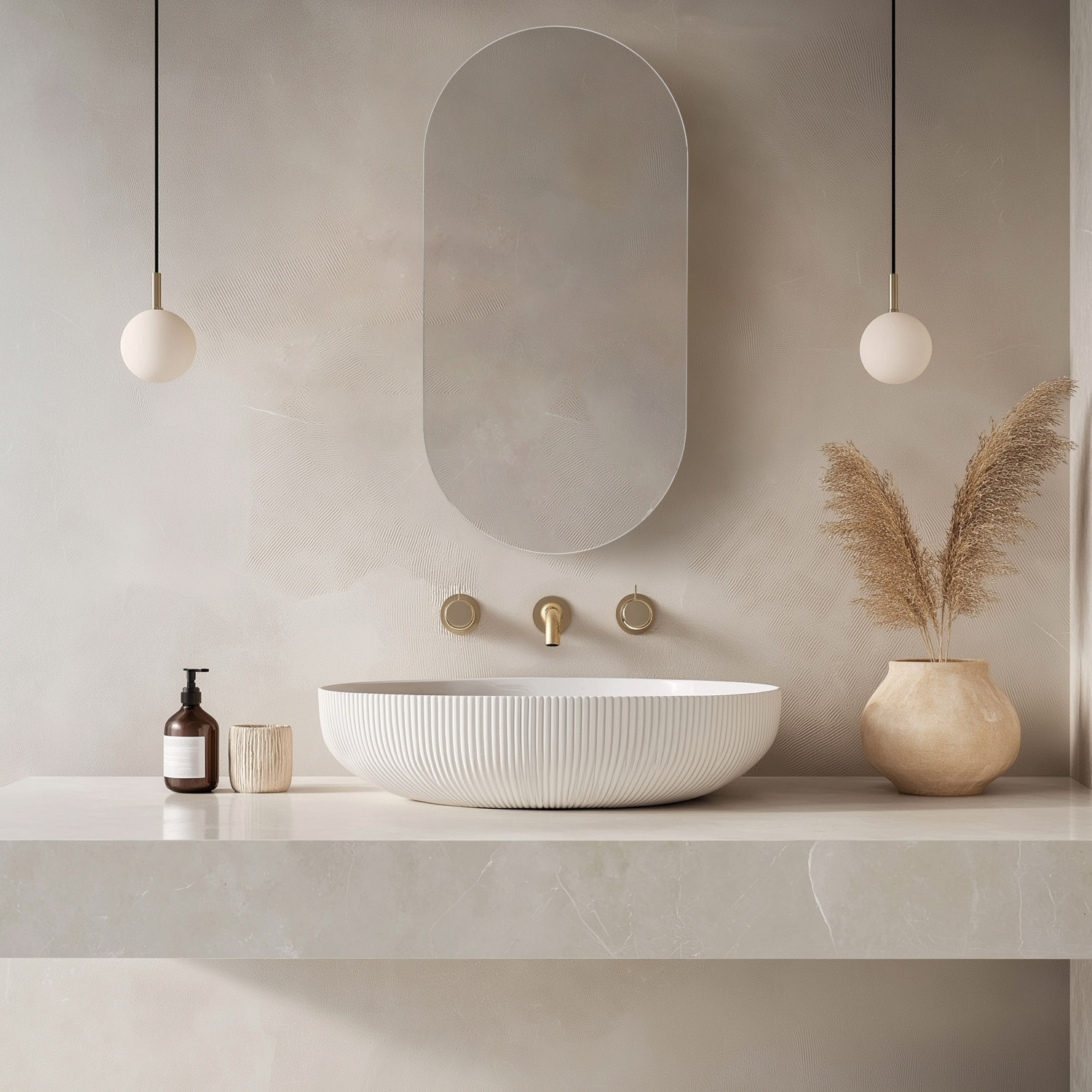 Lustro ścienne 50x120cm owalne bez ramy CLEAR