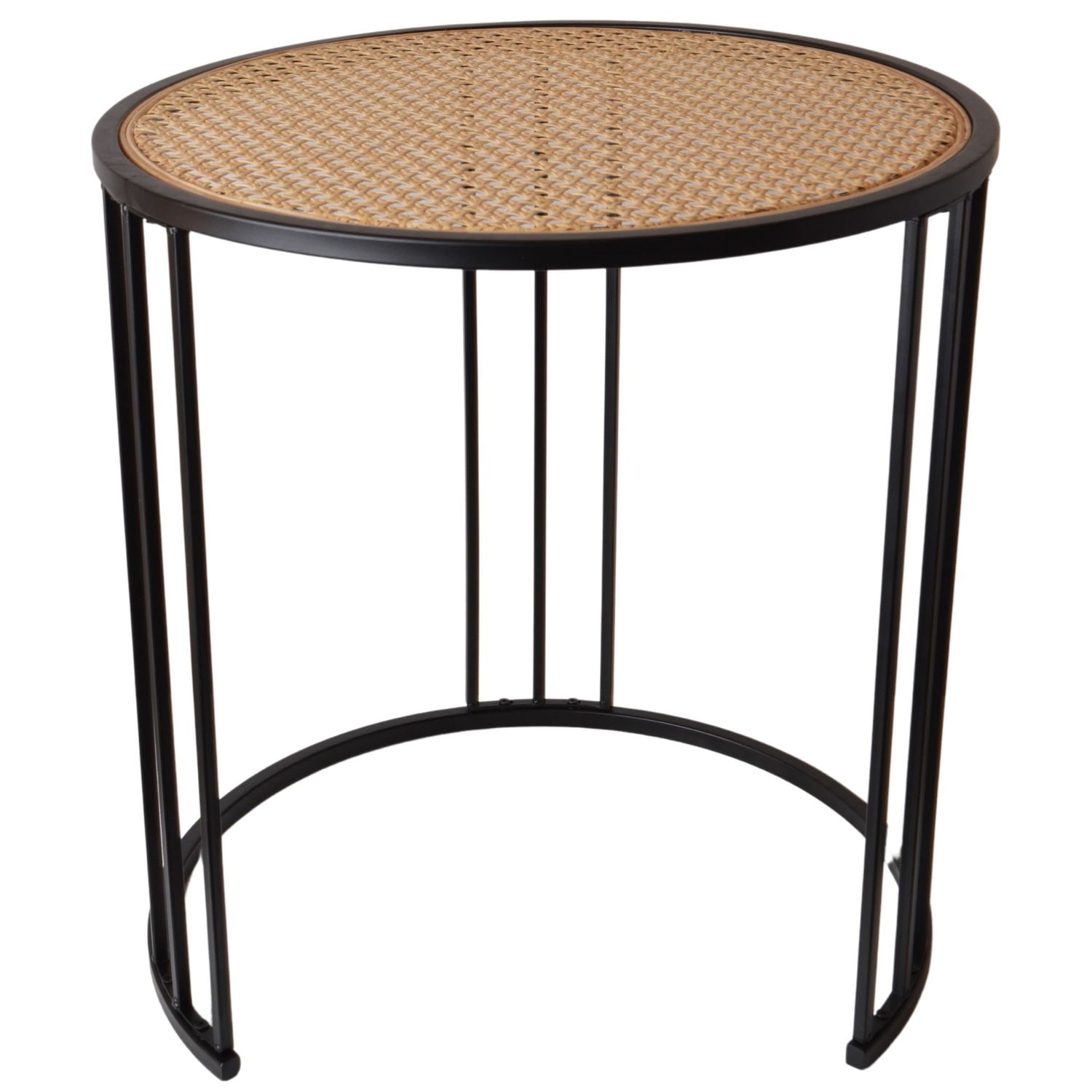 Stolik na metalowym czarnym stelażu 40x40x47cm