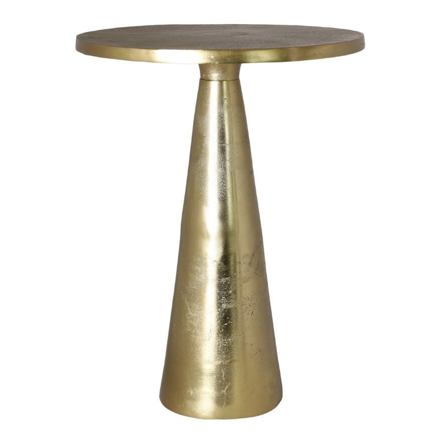 Stolik kawowy metalowy w kolorze złotym 45x45x61cm