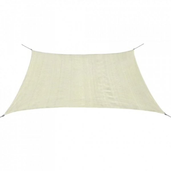 Żagiel ogrodowy HDPE kwadratowy 3,6x3,6 m Krem