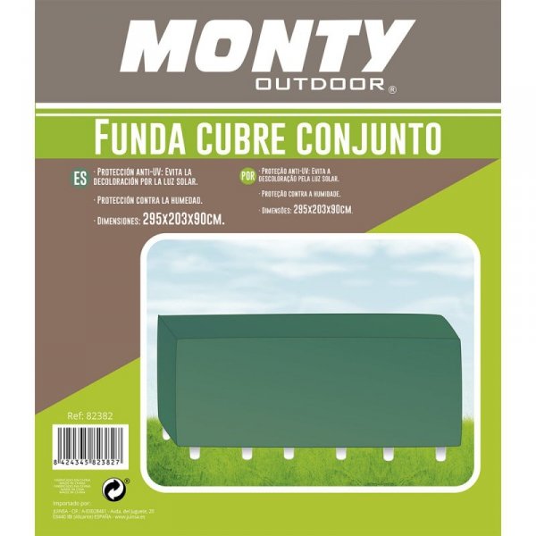 Torba Ochronna Stolik Kolor Zielony Rafia 203 x 295 x 90 cm