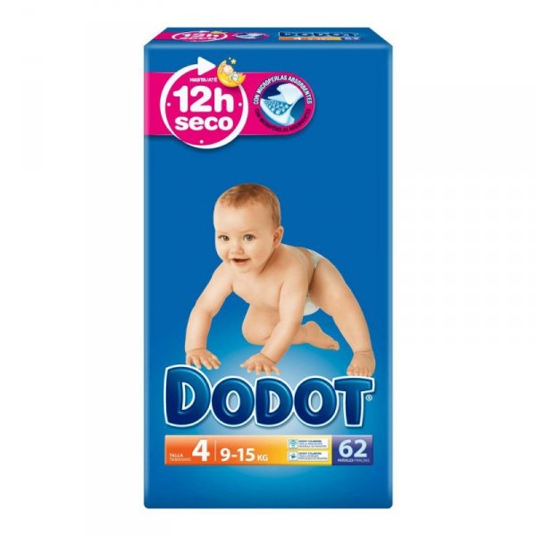 Pieluchy jednorazowe Dodot 4 (62 uds)