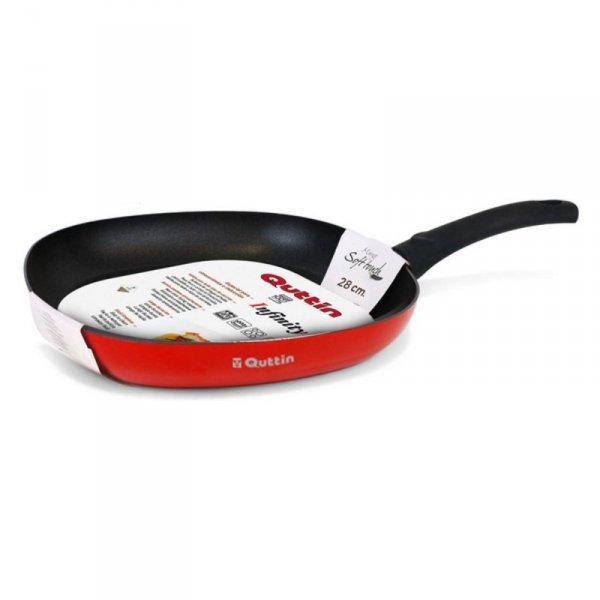 Patelnia Infinit Quttin Soft Touch Aluminium Czerwony (28,5 x 4,5 x 47 cm)