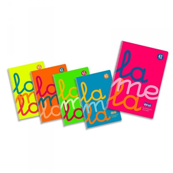 Notatnik Lamela Wielokolorowy 80 Kartki Quarto (5 Sztuk)