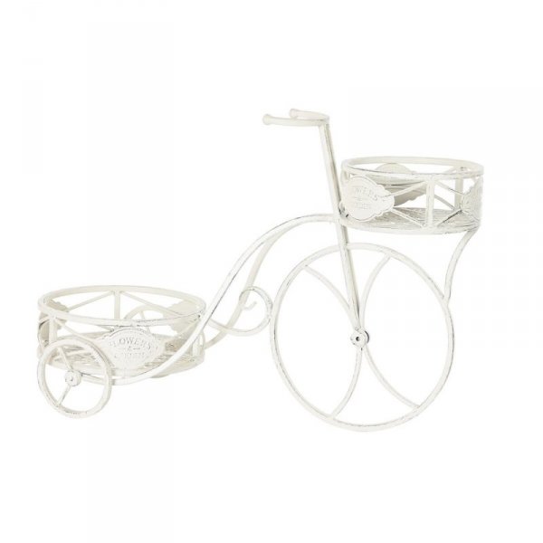 Doniczka DKD Home Decor Metal Biały Ogród (58 x 28 x 42 cm)