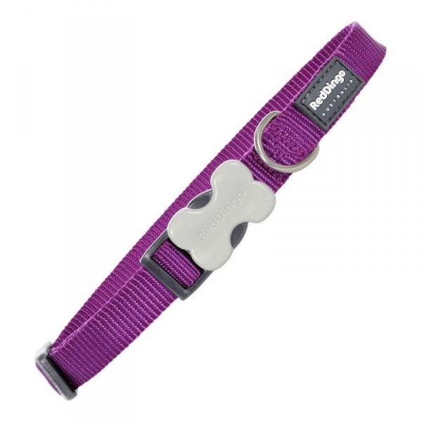 Obroża dla psa Red Dingo Gładki Fioletowy (2 x 31-47 cm)