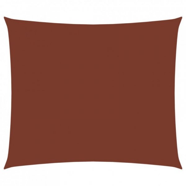Prostokątny żagiel ogrodowy, tkanina Oxford, 3x4,5 m, terakota