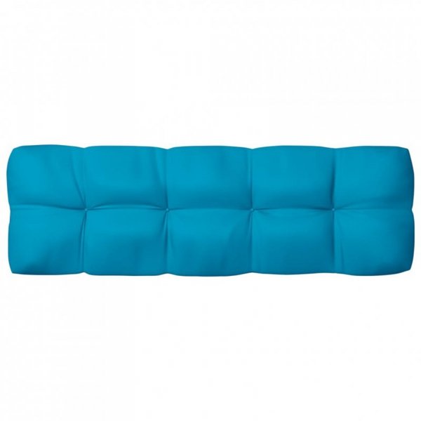 Poduszka na paletę, niebieska, 120x40x10 cm, tkanina