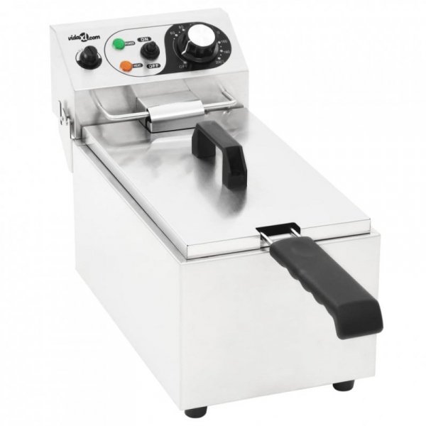 Elektryczna frytkownica, stal nierdzewna, 6 L, 2000 W