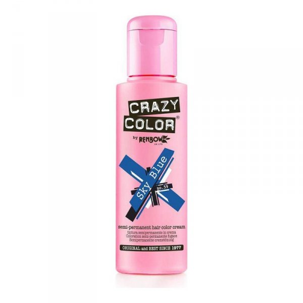 Farba półtrwała Sky Blue Crazy Color Nº 59 (100 ml)