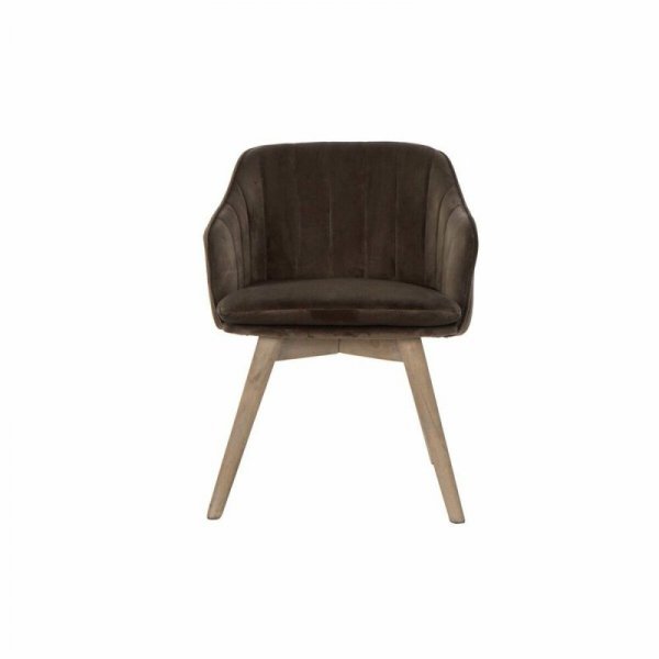 Krzesło DKD Home Decor Brązowy Drewno kauczukowe (56 x 55 x 70 cm)